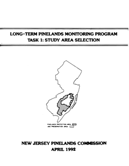 Long-Term Pinelands Monitoring Program Task 1: Study Area Sei.Ection