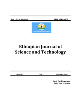 Ethiopian Journal of Science and Technology (EJST)