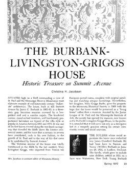 The Burbank-Livington-Griggs House; Historic Treasure on Summit Avenue