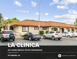 La Clinica Net Leased Medical Office Condominium