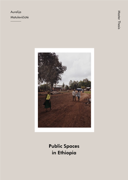 Public Spaces in Ethiopia Consequence of Human Coexistence