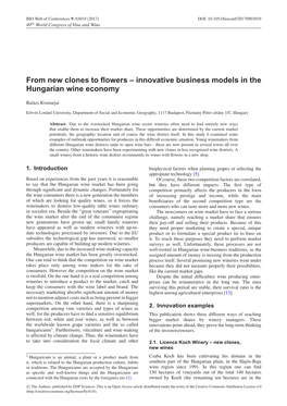 From New Clones to Flowers – Innovative Business Models in The