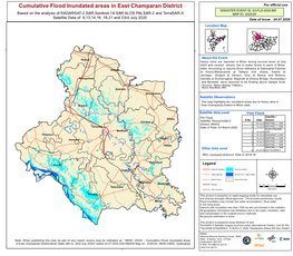 Cumulative Flood Inundated Areas in East Champaran District