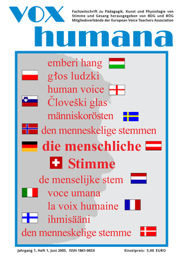 Die Menschliche Stimme De Menselijke Stem Voce Umana La Voix Humaine Ihmisääni Den Menneskelige Stemme