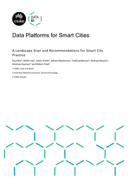 Data Platforms for Smart Cities