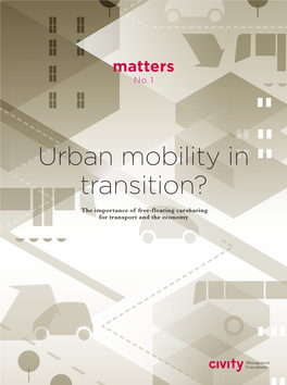Urban Mobility in Transition the Importance Of