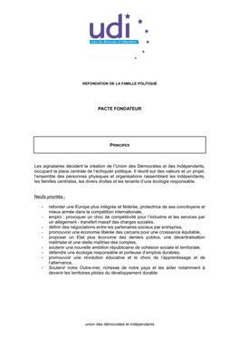 Refondation De La Famille Politique