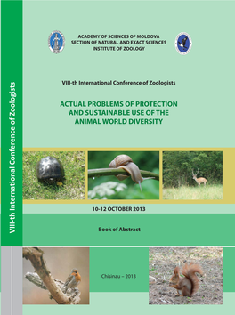 VIII-Th International Conference of Zoologists