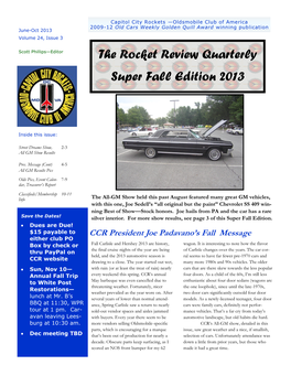 The Rocket Review Quarterly Super Fall Edition 2013