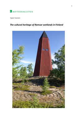 The Cultural Heritage of Ramsar Wetlands in Finland