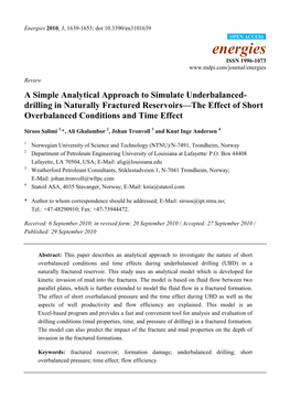 Drilling in Naturally Fractured Reservoirs—The Effect of Short Overbalanced Conditions and Time Effect