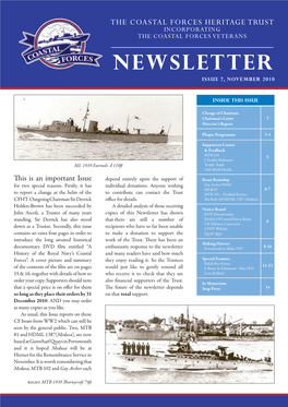 Newsletter Issue 7, November 2010