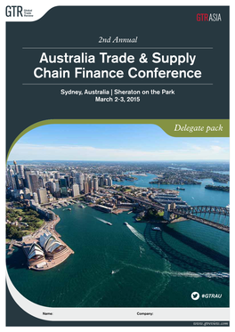 Australia Trade & Supply Chain Finance Conference