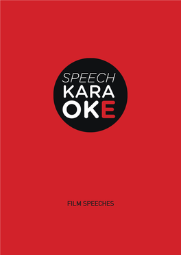 Film Speeches
