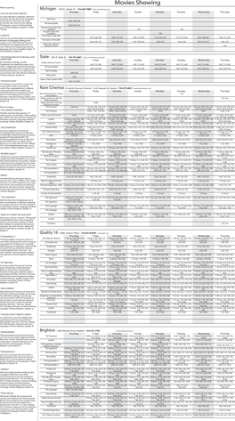 Movies Showing Movies Opening Michigan • 603 E