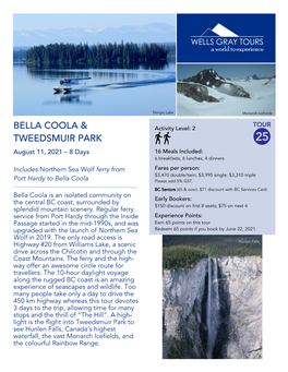 Bella Coola & Tweedsmuir Park