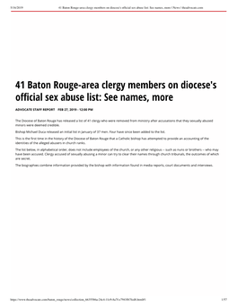 41 Baton Rouge-Area Clergy Members on D...E
