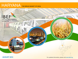 Haryana Contributes Nearly 3.8 Per Strong Economic Growth Cent to India‟S GDP