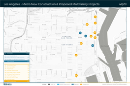 Los Angeles - Metro New Construction & Proposed Multifamily Projects 4Q20