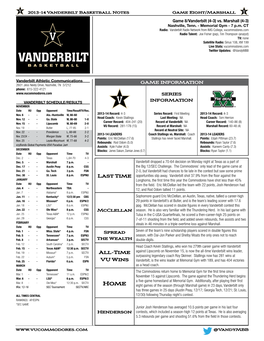 Marshall at Vanderbilt