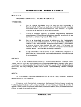 Asamblea Legislativa - Republica De El Salvador 1 ______