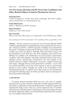 New R Coronae Borealis and DY Persei Star Candidates and Other Related Objects Found in Photometric Surveys