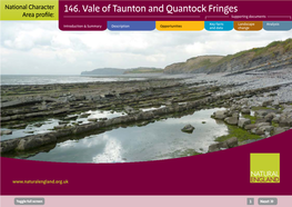 NCA Profile:146. Vale of Taunton and Quantock Fringes