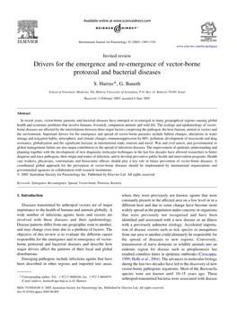 Drivers of Infectious Diseases