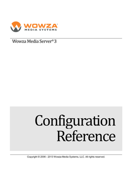 Wowza Media Server® 3