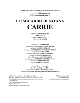 CARRIE Pressbook(ITA)