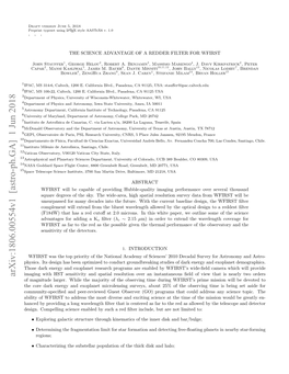 The Science Advantage of a Redder Filter for Wfirst