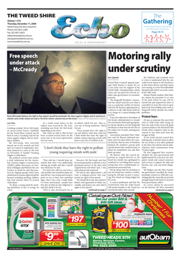 Motoring Rally Under Scrutiny