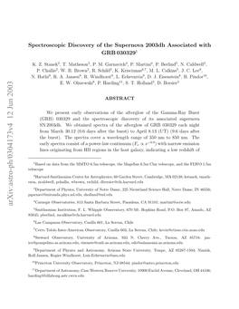 Arxiv:Astro-Ph/0304173V4 12 Jun 2003