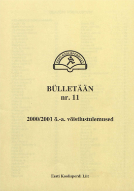 BÜLLETÄÄN Nr. 11