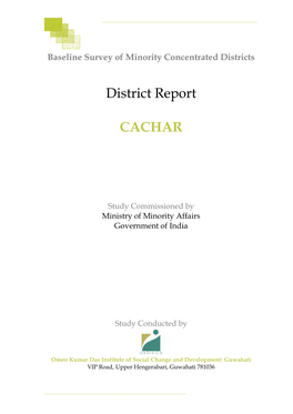 District Report CACHAR