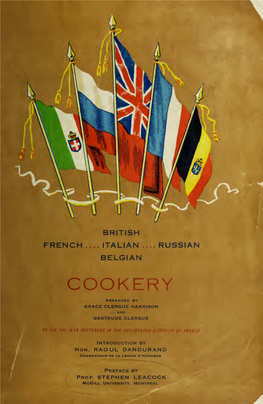 British, French, Italian, Russian, Belgian Cookery : to Aid