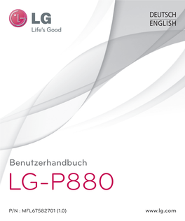 Bedienungsanleitung LG P880 Optimus 4X HD