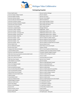 Participating Hospitals