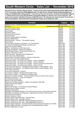 Sales List - November 2018