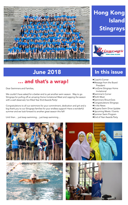 June 2018 Newsletter
