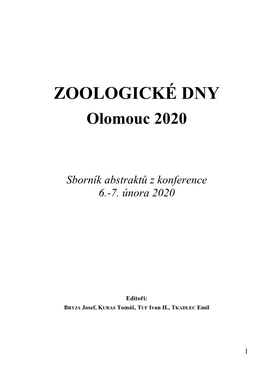 ZOOLOGICKÉ DNY Olomouc 2020