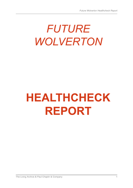Market Towns Healthcheck Report