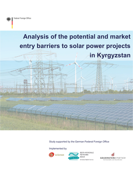 Analysis of the Potential and Market Entry Barriers to Solar Power Projects in Kyrgyzstan