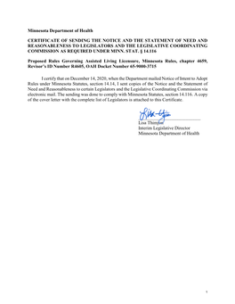 Certificate and Letter to Legislators (PDF)