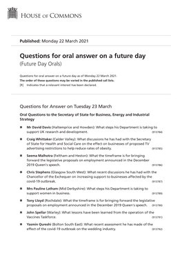 View Future Day Orals PDF File 0.11 MB