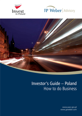 Investor's Guide – Poland How to Do Business