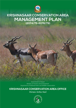 Krishnasaar Conservation Area Management Plan (2074/75-2078/79)