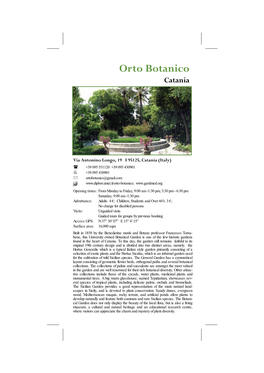 Orto Botanico Catania