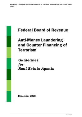 Federal Board of Revenue Anti-Money Laundering and Counter