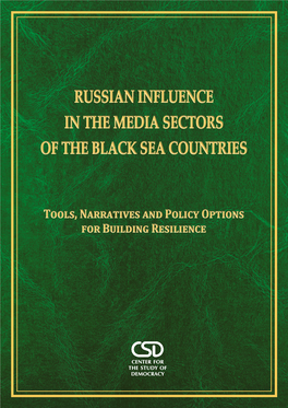 Russian Influence in the Media Sectors of the Black Sea Countries